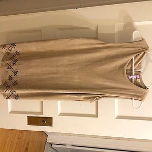 Tan year round dress